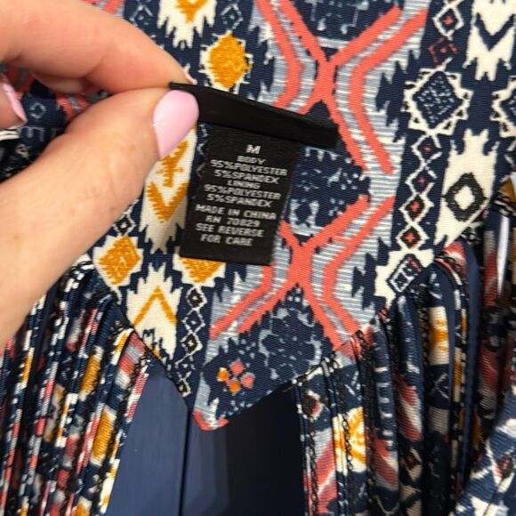 Rue 21 Vintage Aztec Print Maxi Dress Size M - Picture 2 of 7